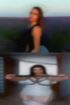 Horny woman garden reach shot
