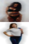 Woman looking nudist men doing