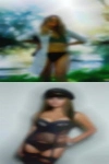 Extra hot naked woman putting