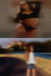Black massaged naked woman